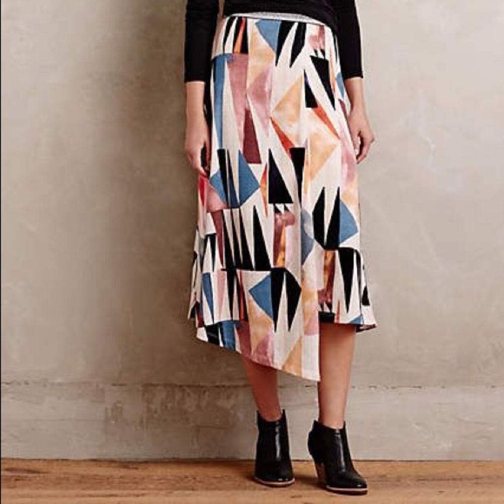 Anthro Vanessa Virginia Marini Wrap Skirt NWT Sz:L